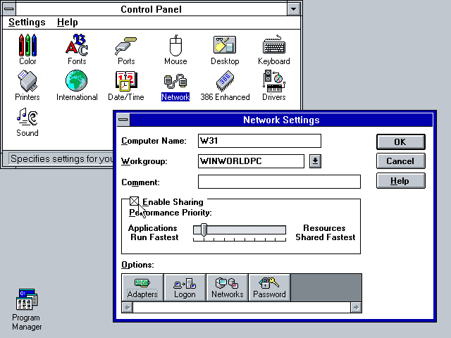 WFWG 3.1 - Network